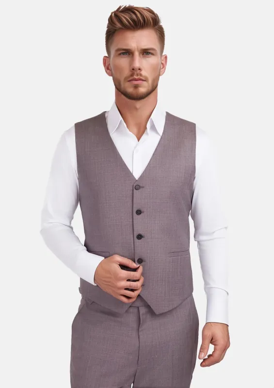 Wisteria Lilac Sharkskin Vest sold by Sartoro