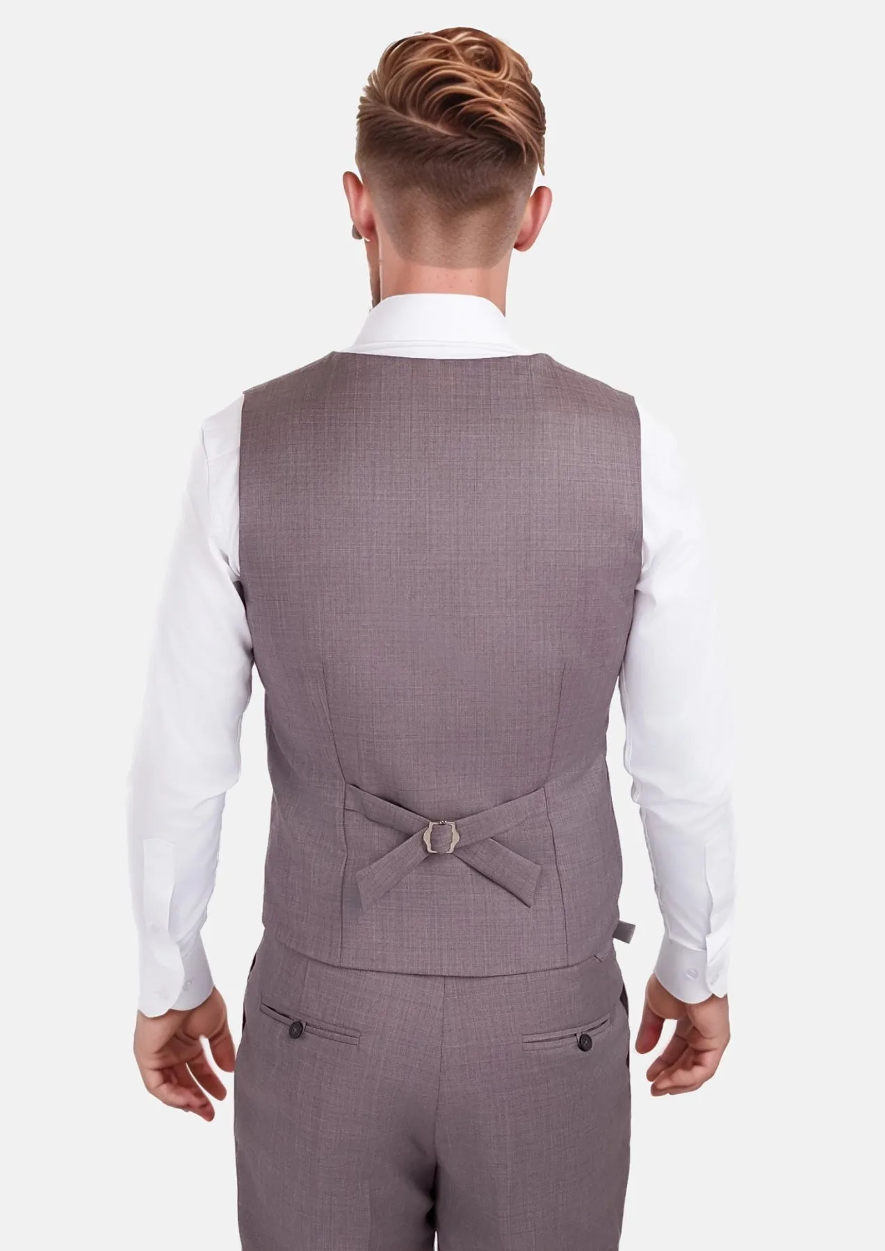 Wisteria Lilac Sharkskin Vest sold by Sartoro product image thumbnail 4
