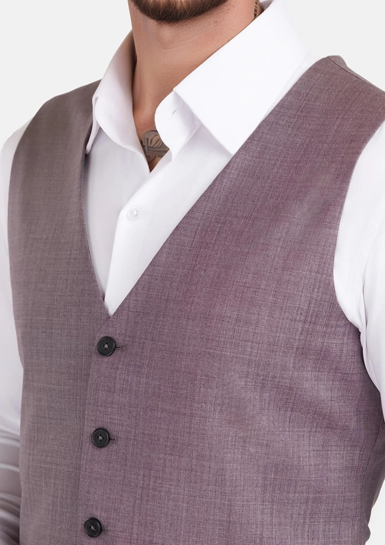 Wisteria Lilac Sharkskin Vest sold by Sartoro product image thumbnail 2