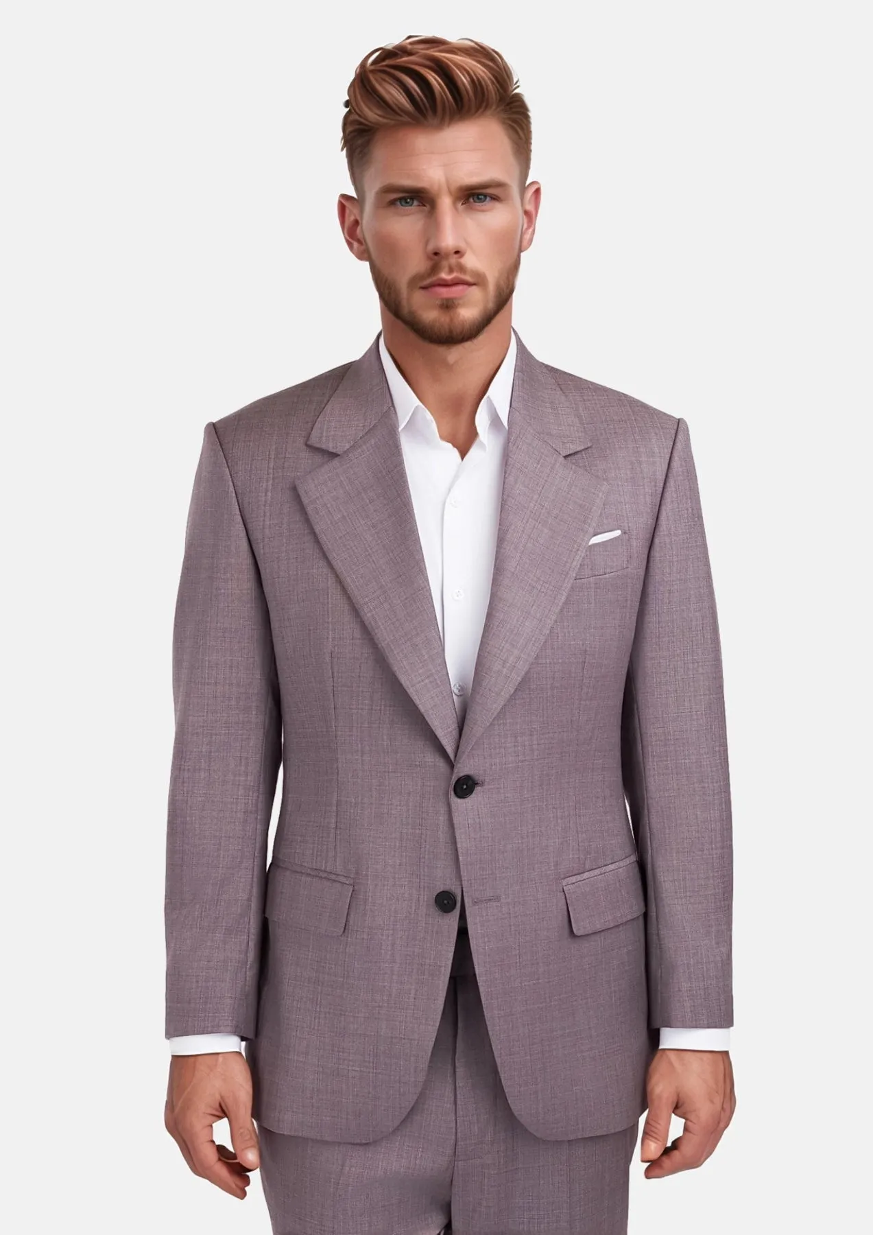 Wisteria Lilac Sharkskin Suit sold by Sartoro
