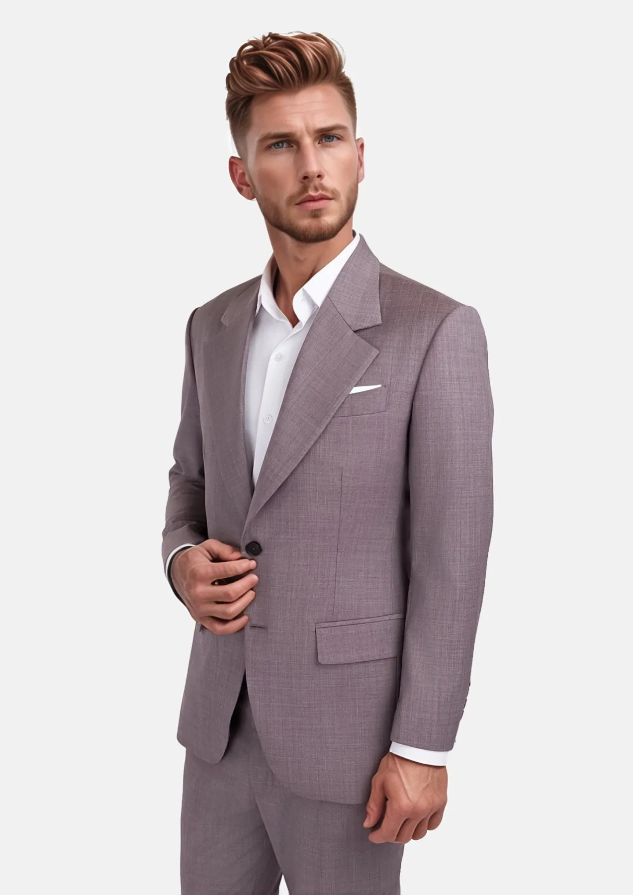 Wisteria Lilac Sharkskin Suit sold by Sartoro product image thumbnail 3