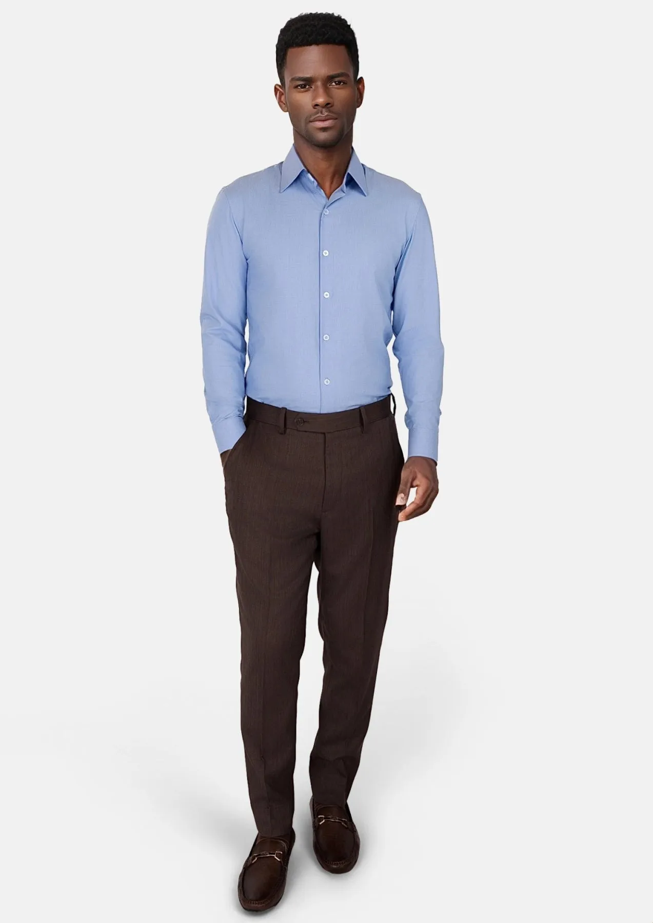 Hickory Brown Herringbone Pants sold by Sartoro product image thumbnail 3