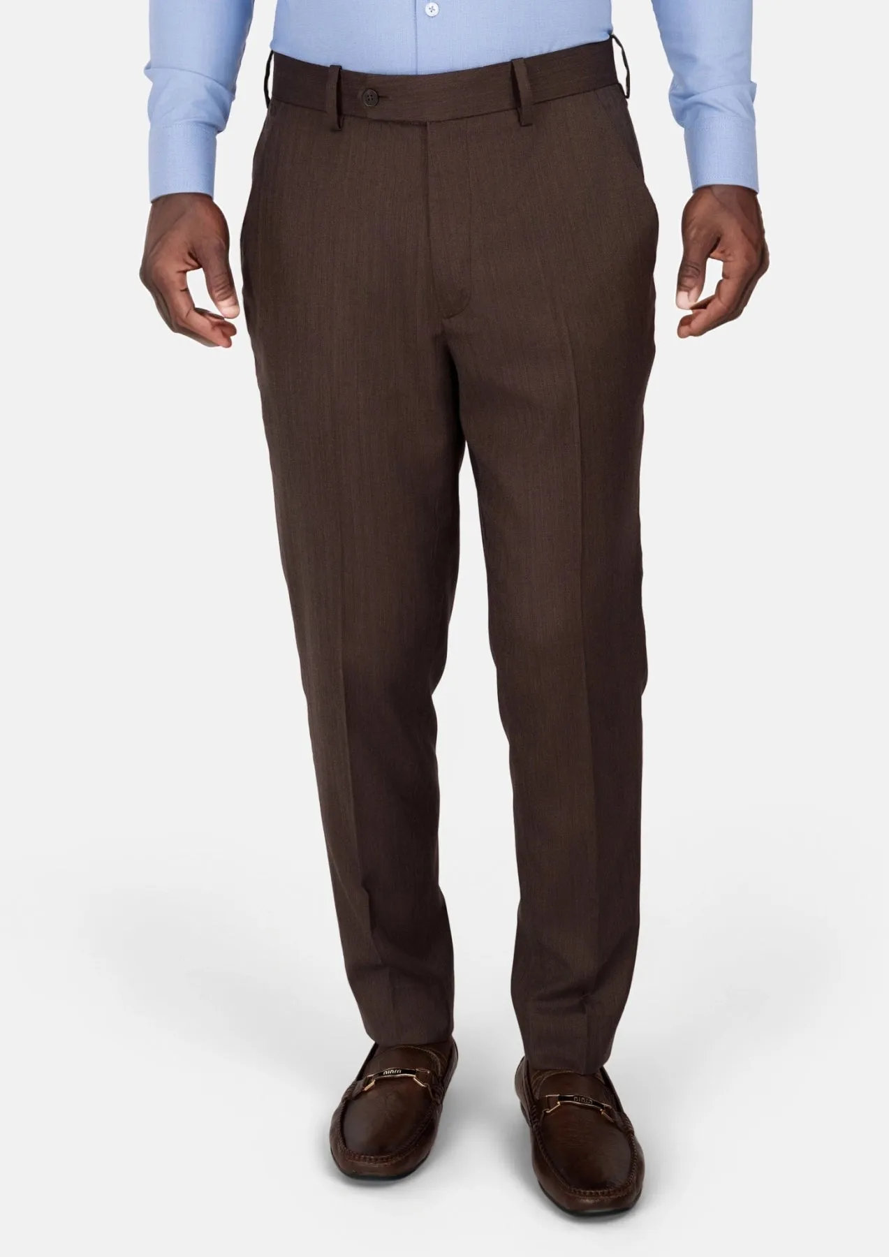 Hickory Brown Herringbone Pants sold by Sartoro
