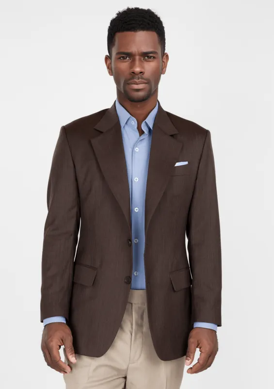 Hickory Brown Herringbone Ellis Jacket sold by Sartoro