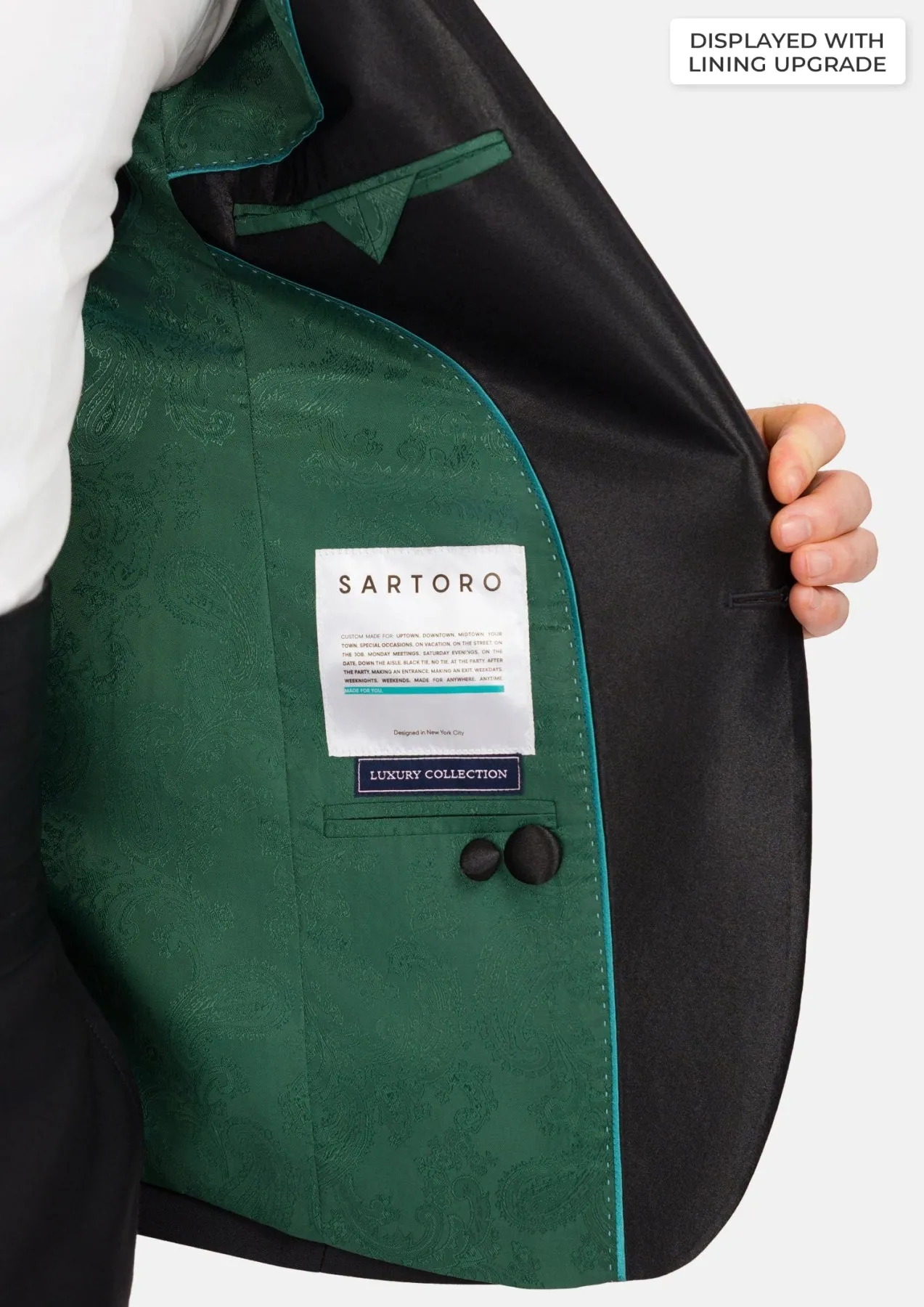 Onyx Black Monroe Tuxedo sold by Sartoro product image thumbnail 4