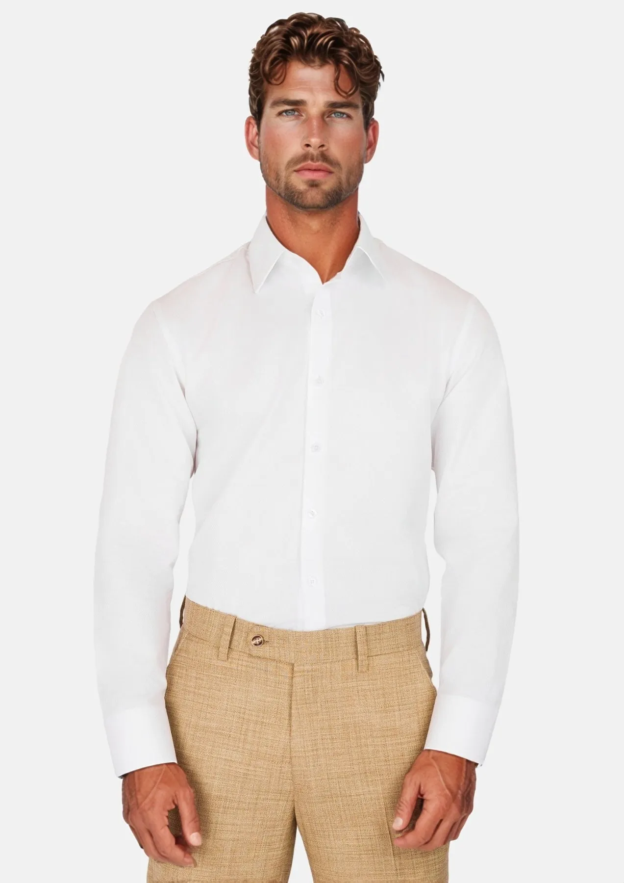 Crystal White Diamond Shirt sold by Sartoro product image thumbnail 2