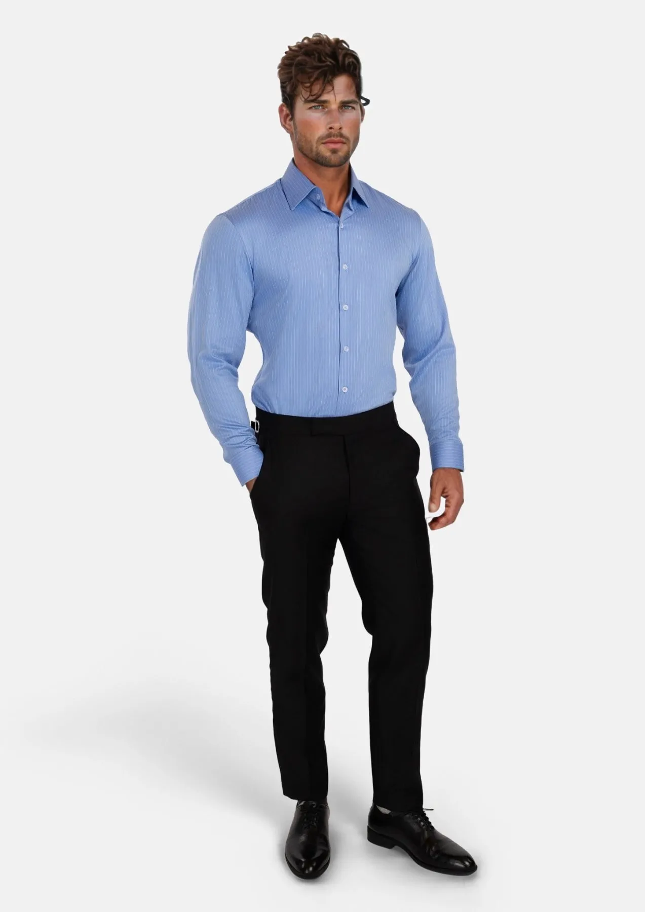 Royal Bamboo Stripe Shirt sold by Sartoro product image thumbnail 4