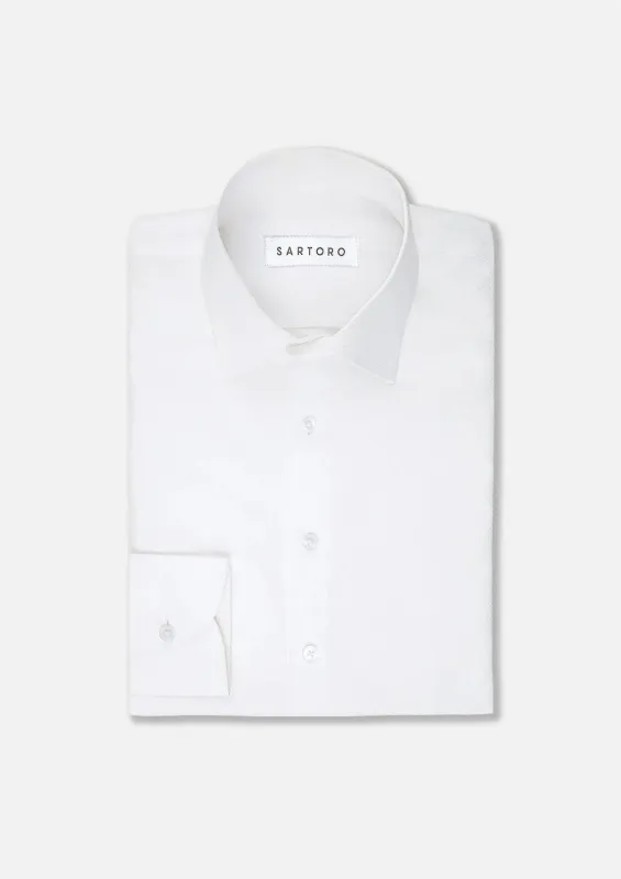 Icy White Diamond Weave Shirt sold by Sartoro