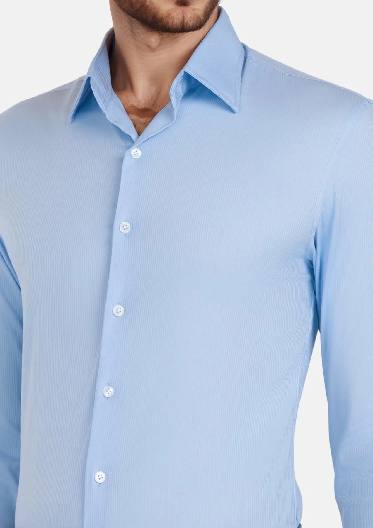 Breezy Blue Bamboo Shirt sold by Sartoro product image thumbnail 3