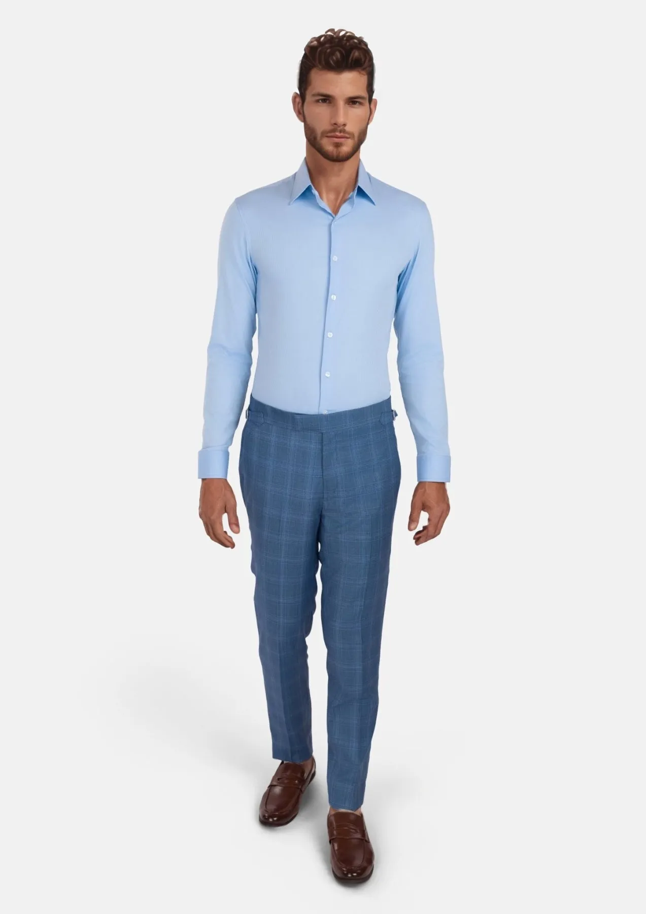 Breezy Blue Bamboo Shirt sold by Sartoro product image thumbnail 4