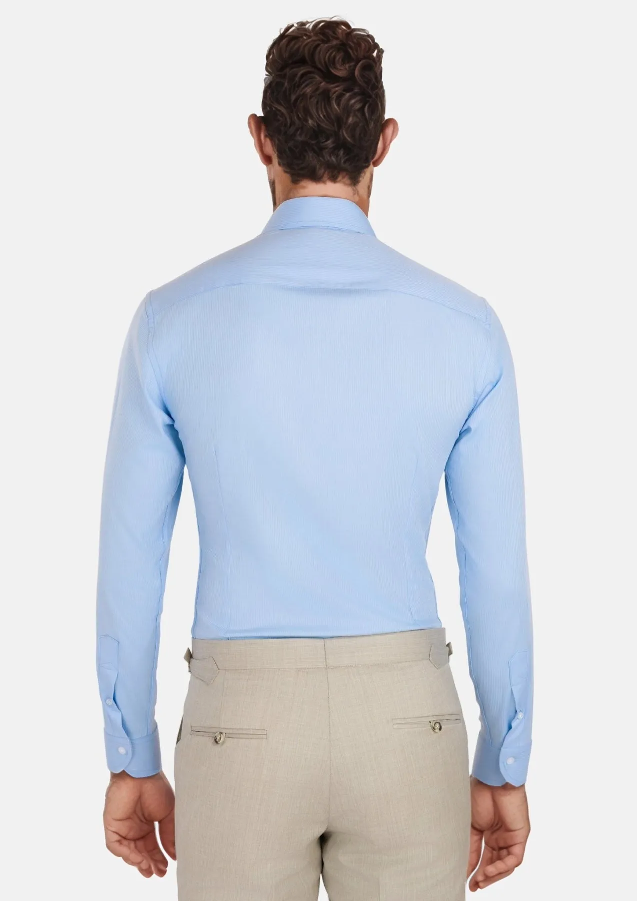 Breezy Blue Bamboo Shirt sold by Sartoro product image thumbnail 5