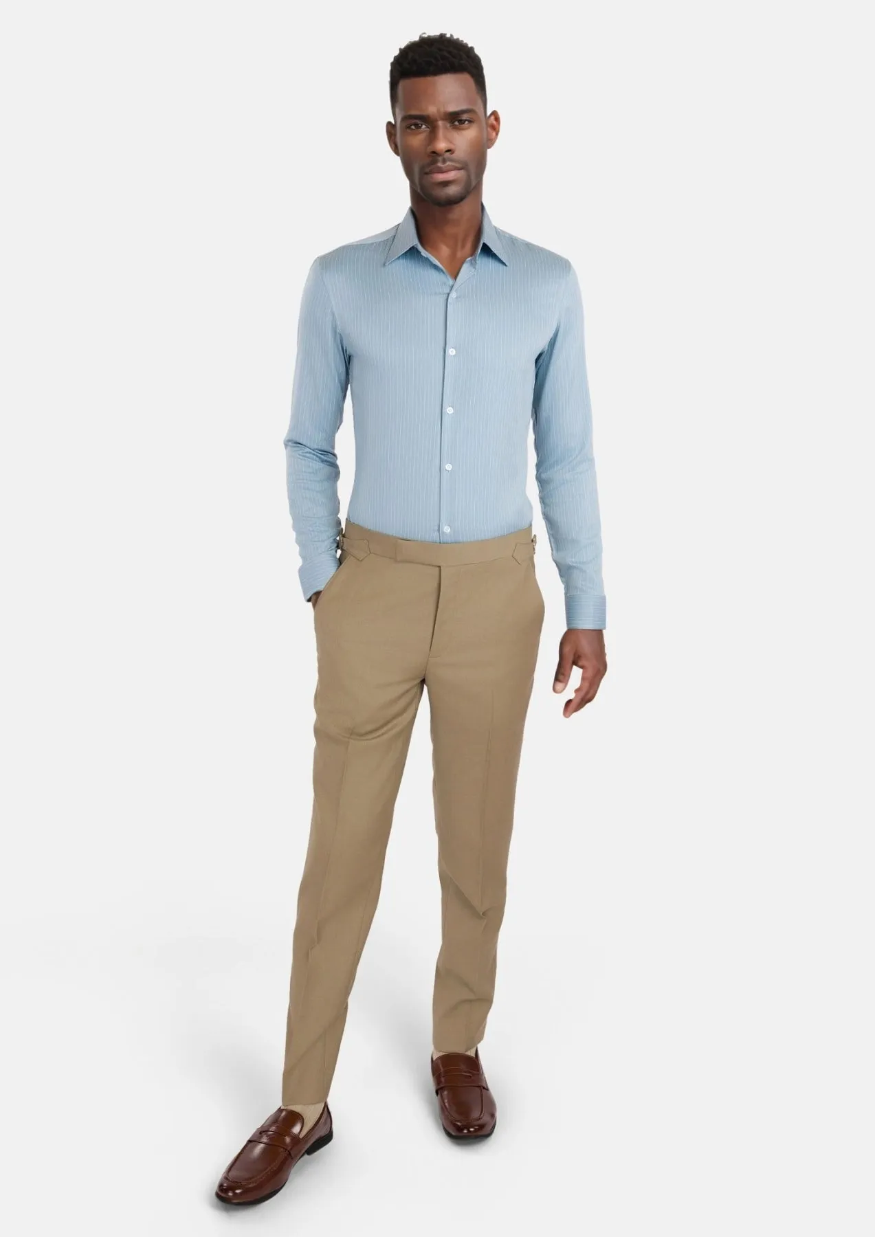 Sage Bamboo Stripe Shirt sold by Sartoro product image thumbnail 4