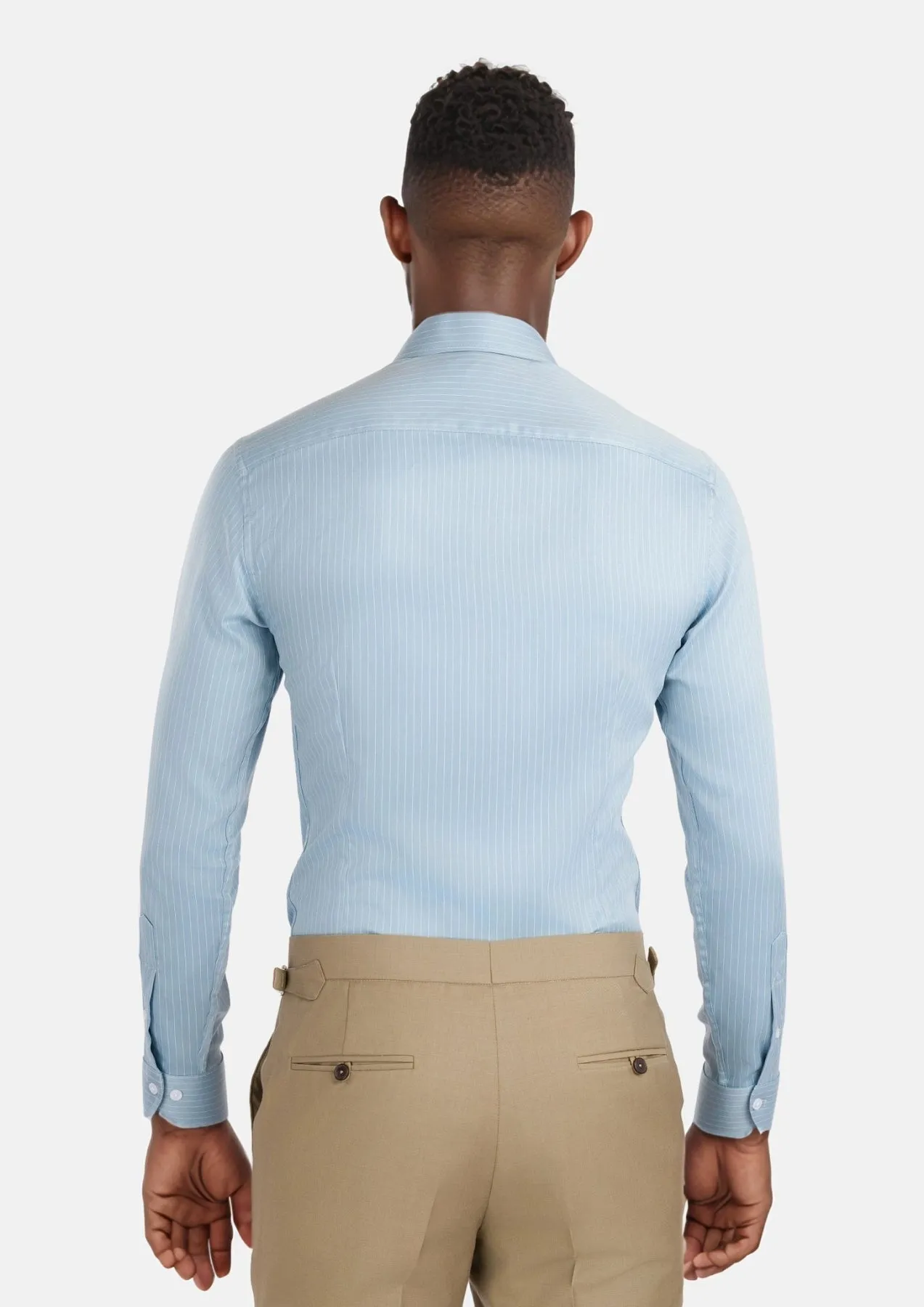 Sage Bamboo Stripe Shirt sold by Sartoro product image thumbnail 5