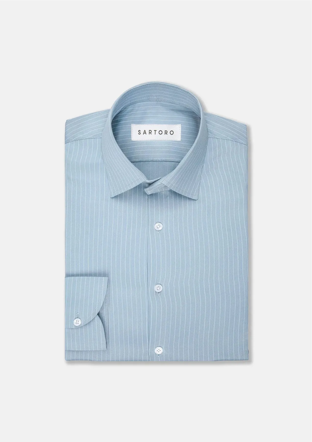 Sage Bamboo Stripe Shirt sold by Sartoro