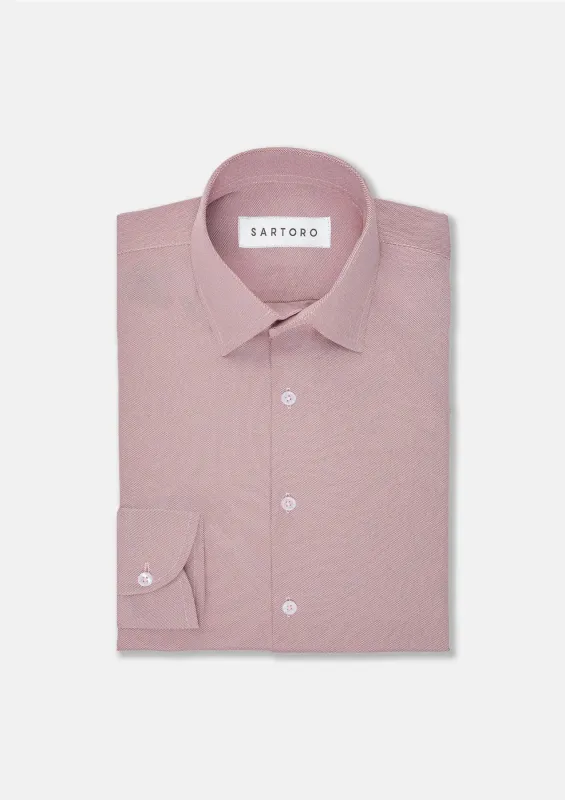 Burgundy Oxford Weave Shirt sold by Sartoro