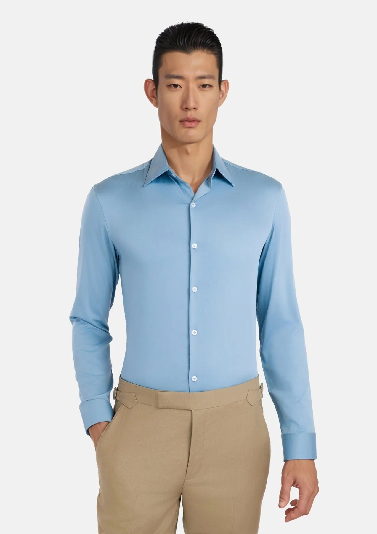 Sky Blue Bamboo Shirt sold by Sartoro product image thumbnail 2