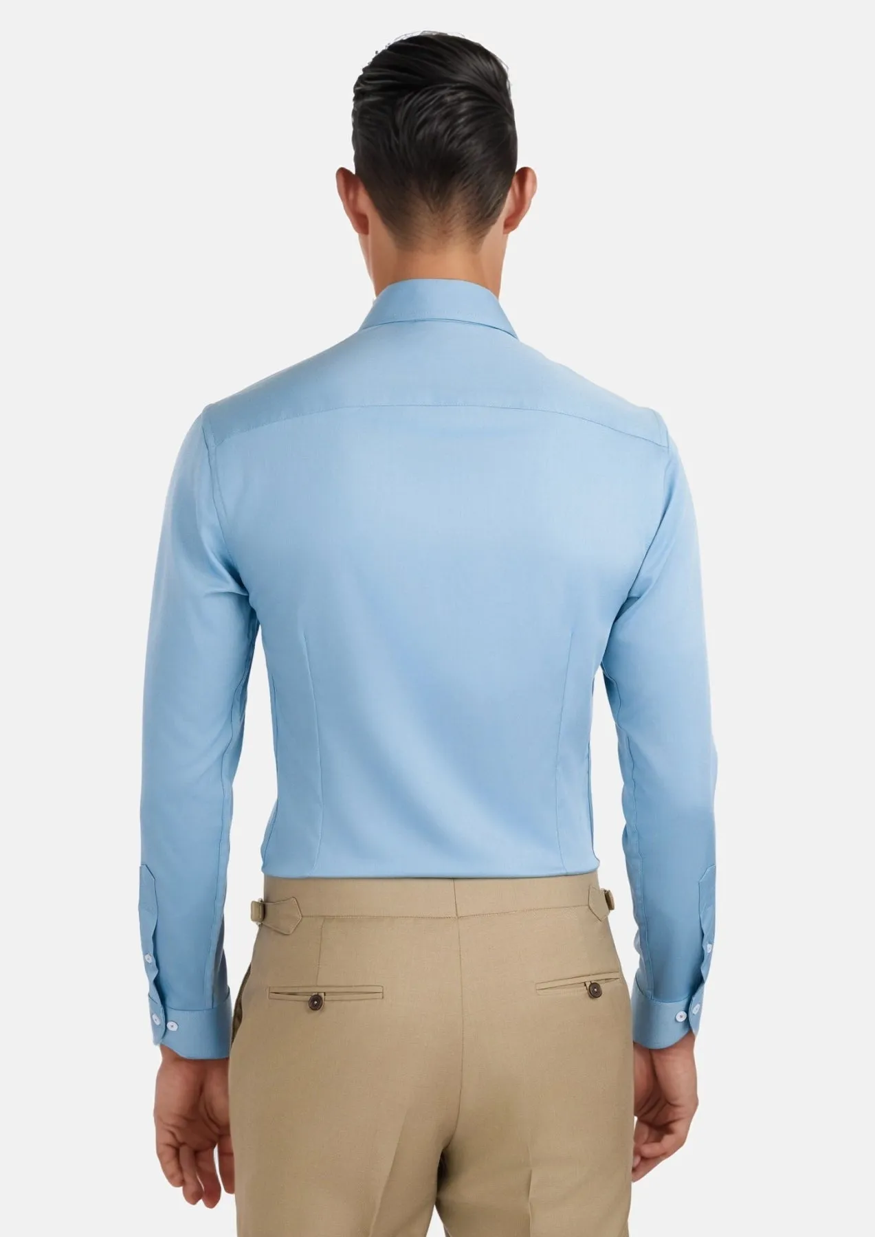 Sky Blue Bamboo Shirt sold by Sartoro product image thumbnail 5