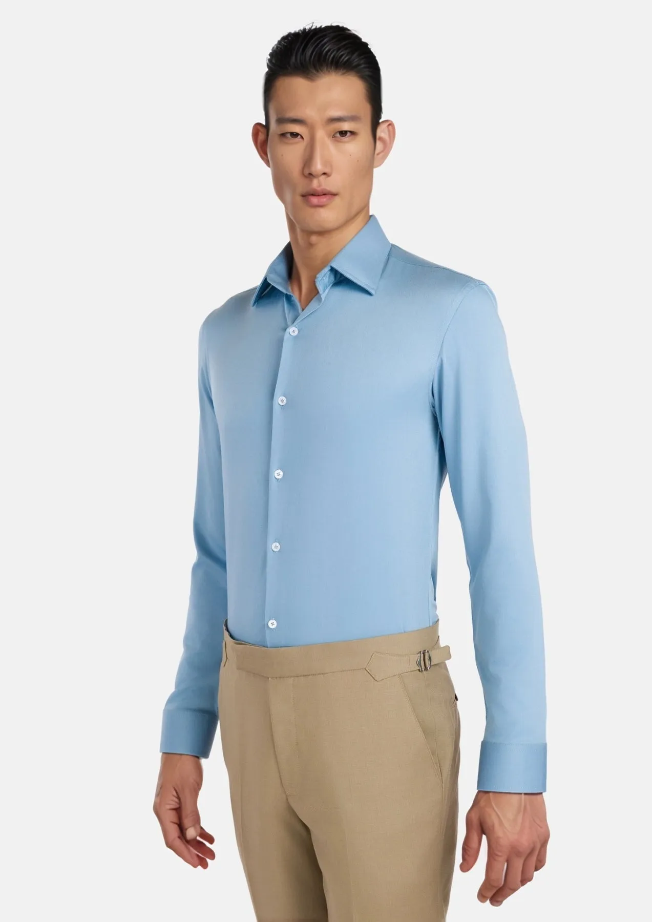 Sky Blue Bamboo Shirt sold by Sartoro product image thumbnail 3