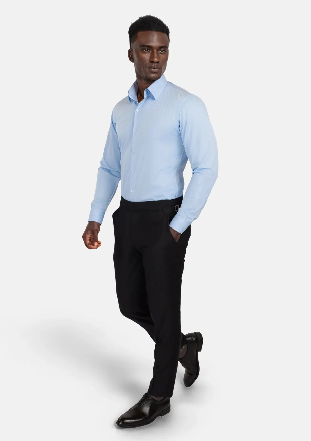 Oxford Sky Blue Shirt sold by Sartoro product image thumbnail 5
