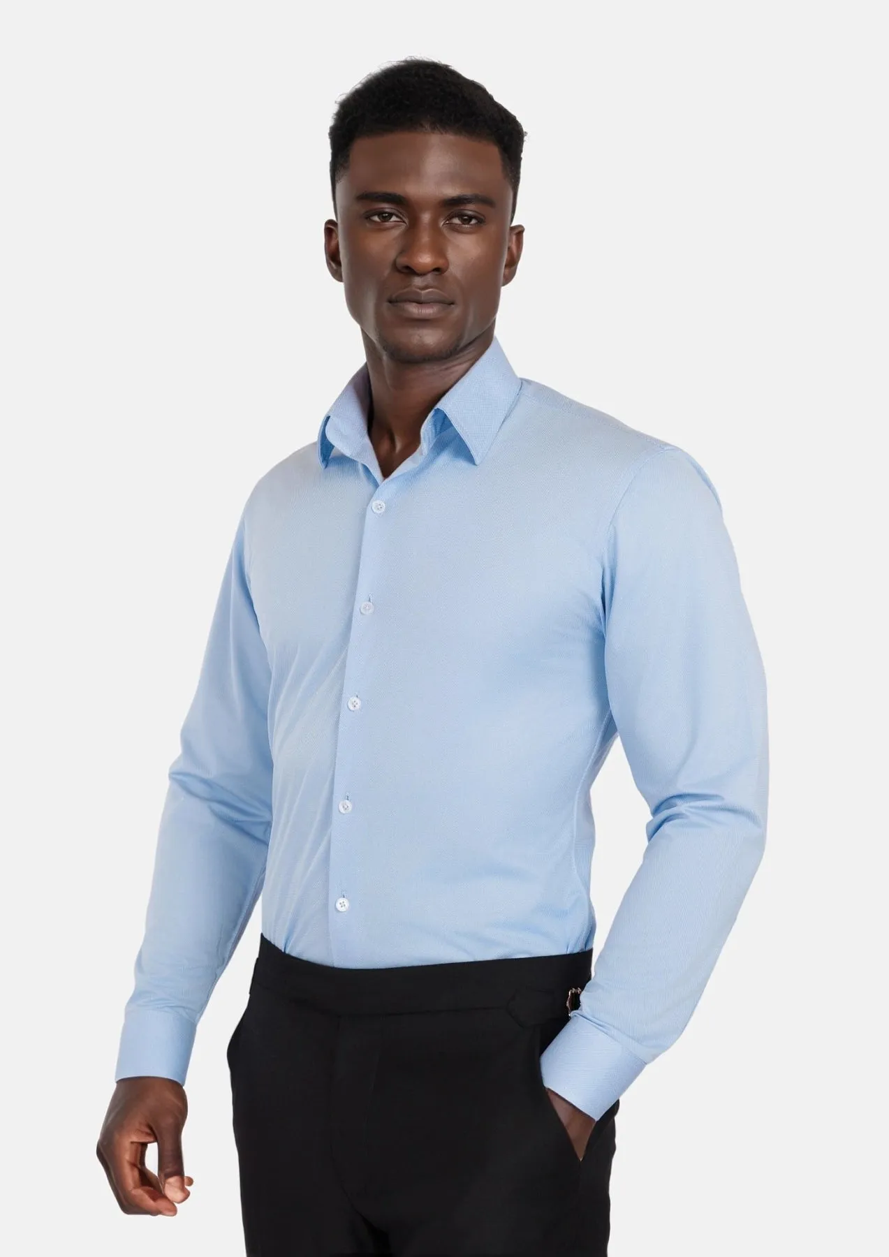 Oxford Sky Blue Shirt sold by Sartoro product image thumbnail 3