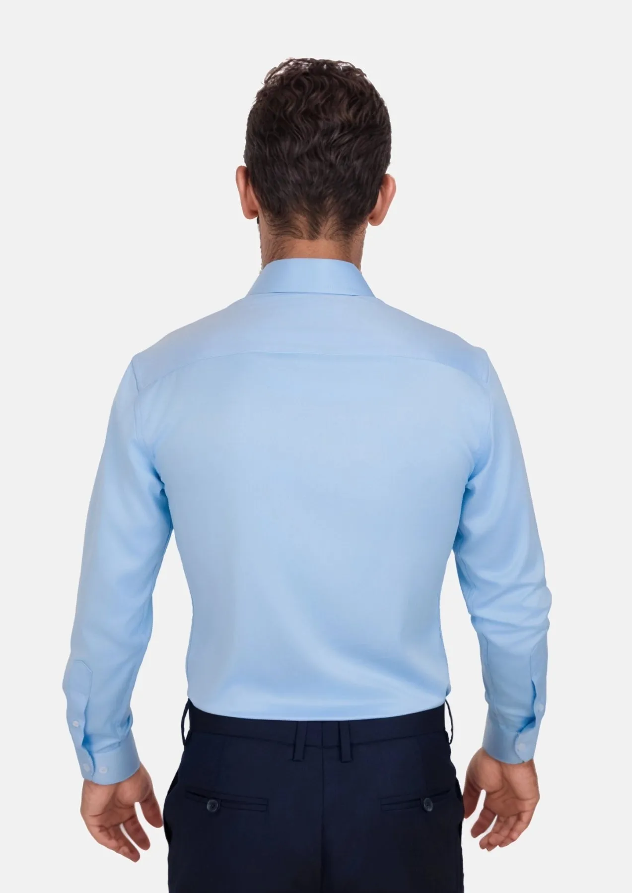 Steel Blue Twill Shirt sold by Sartoro product image thumbnail 5