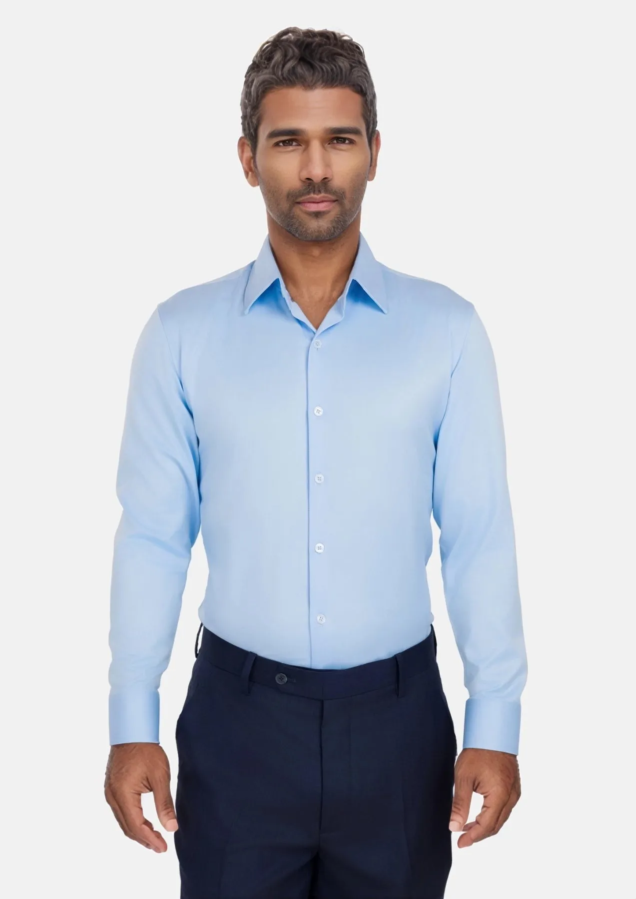 Steel Blue Twill Shirt sold by Sartoro product image thumbnail 2