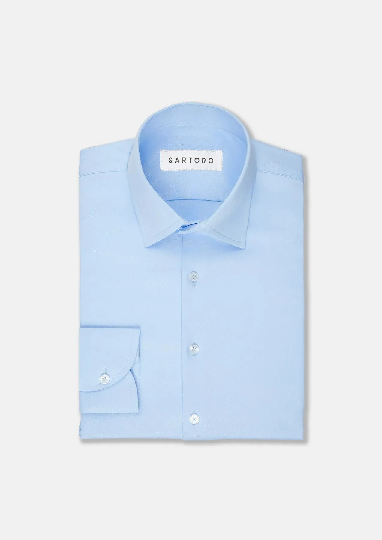 Steel Blue Twill Shirt sold by Sartoro