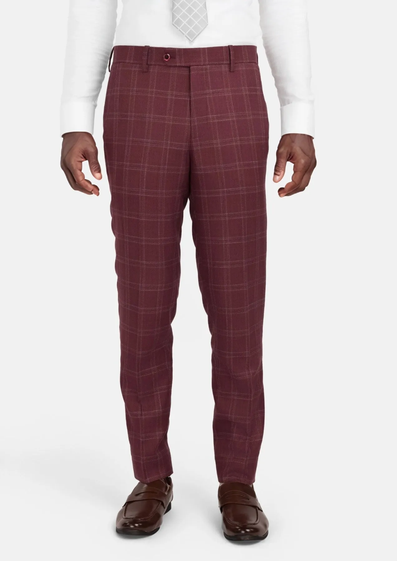 Claret Red Pants sold by Sartoro