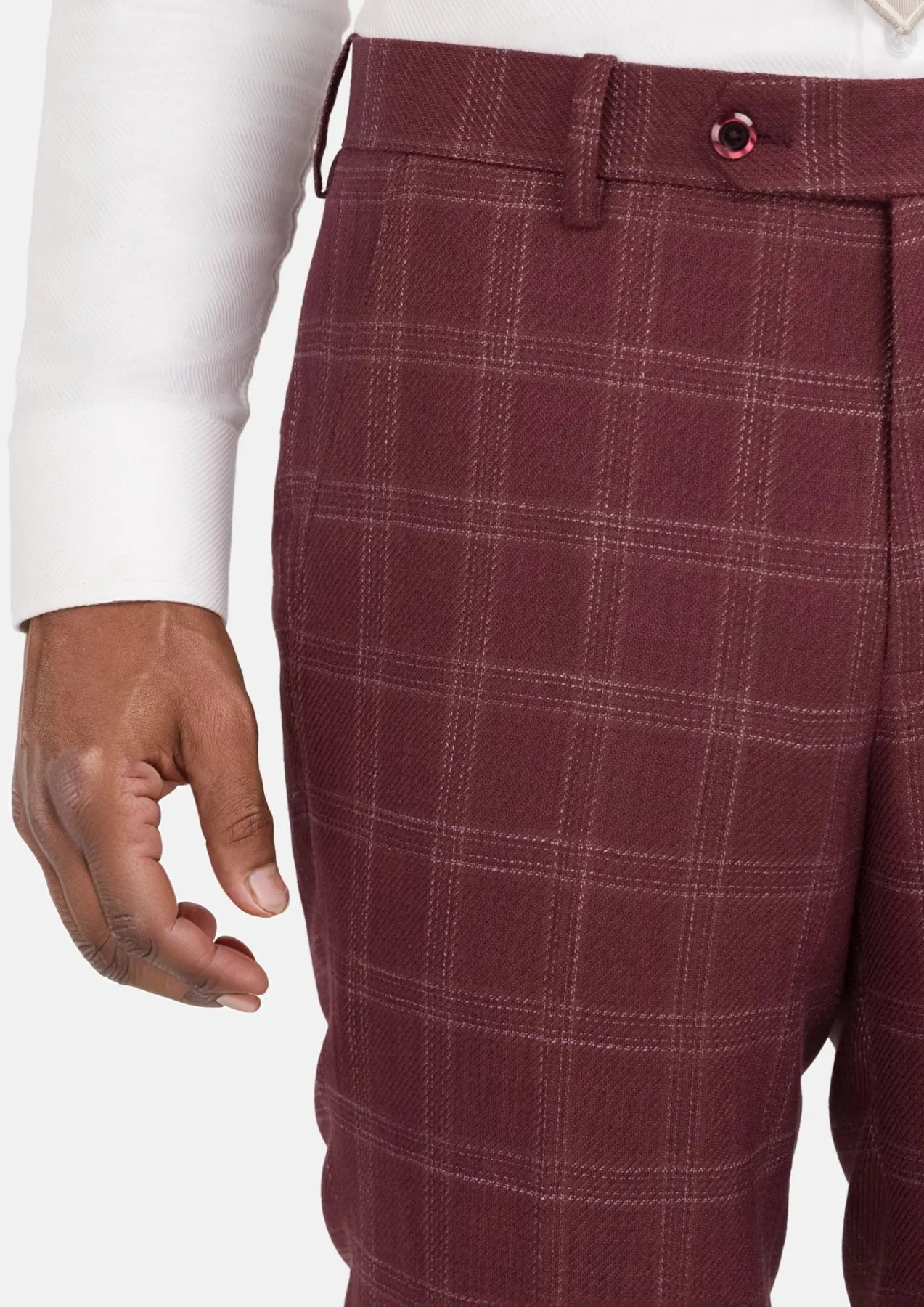 Claret Red Pants sold by Sartoro product image thumbnail 2