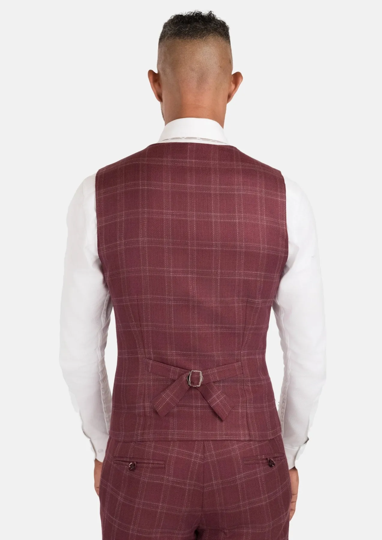 Claret Red Vest sold by Sartoro product image thumbnail 3