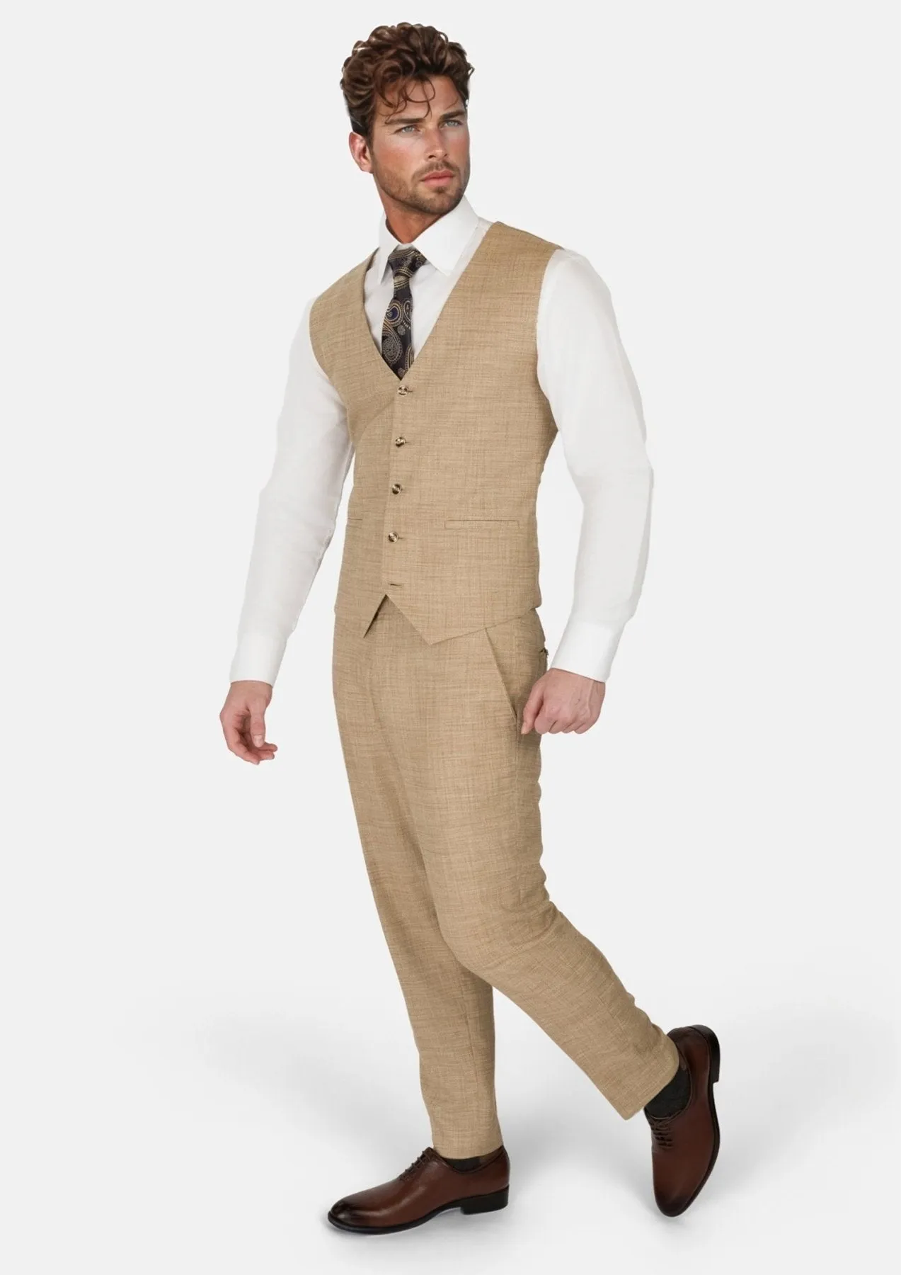 Sandstone Bamboo Vest sold by Sartoro product image thumbnail 5