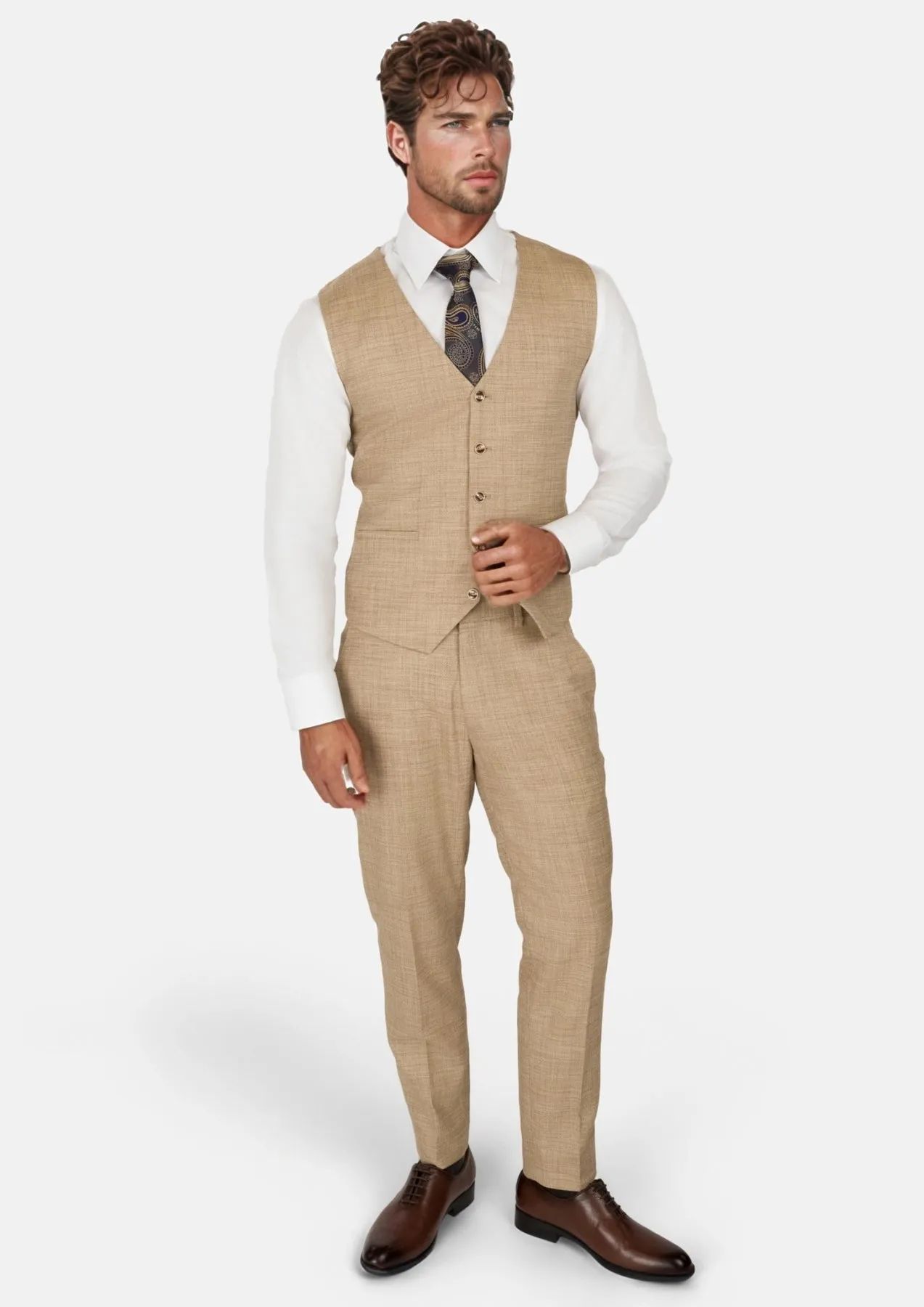 Sandstone Bamboo Vest sold by Sartoro product image thumbnail 4
