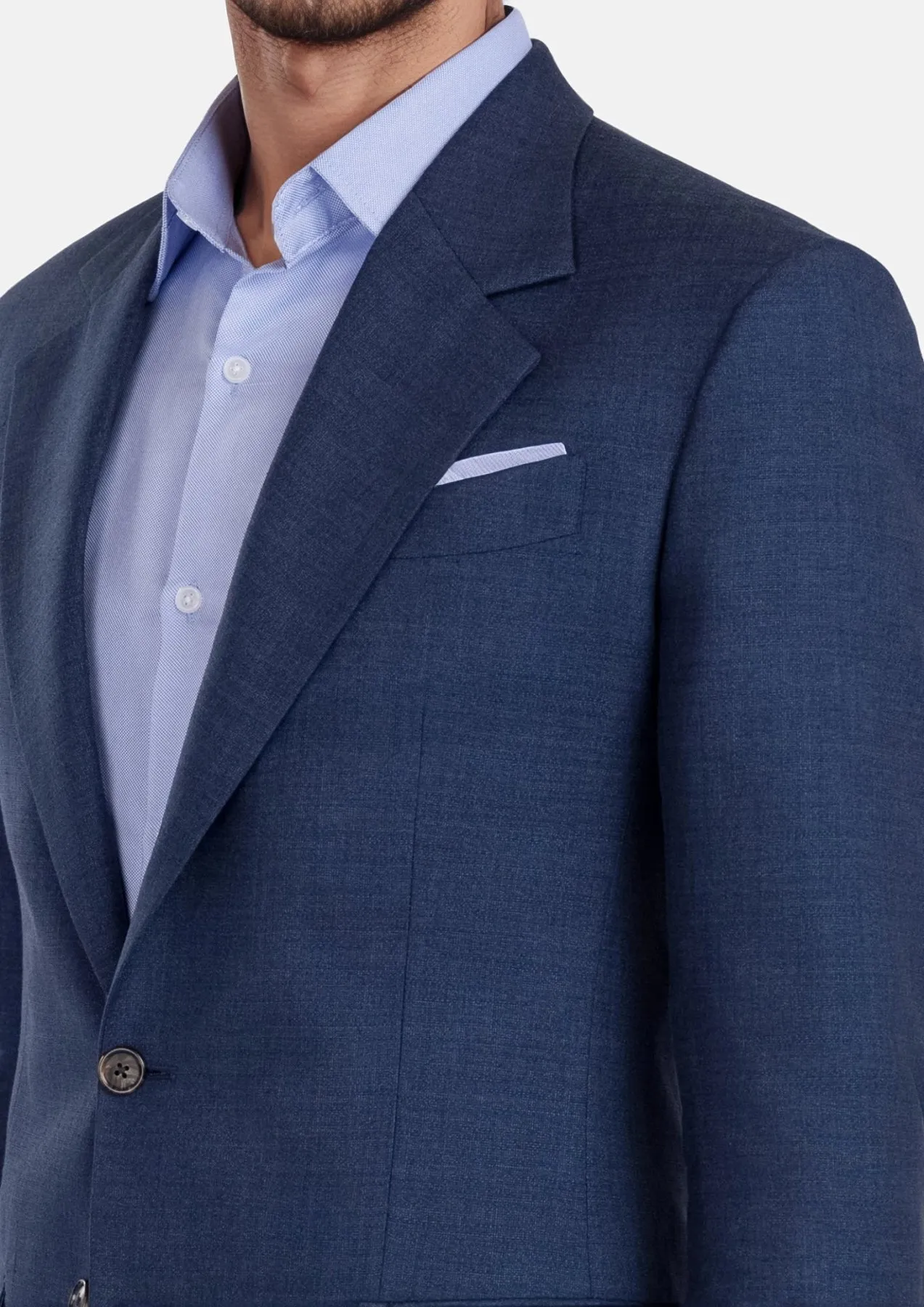 Delft Blue Bamboo Ellis Jacket sold by Sartoro product image thumbnail 5