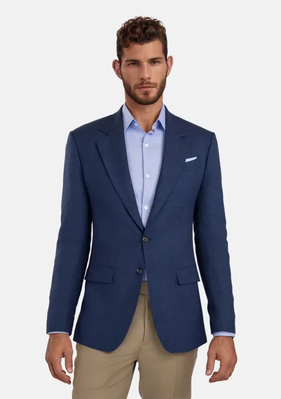 Delft Blue Bamboo Ellis Jacket sold by Sartoro