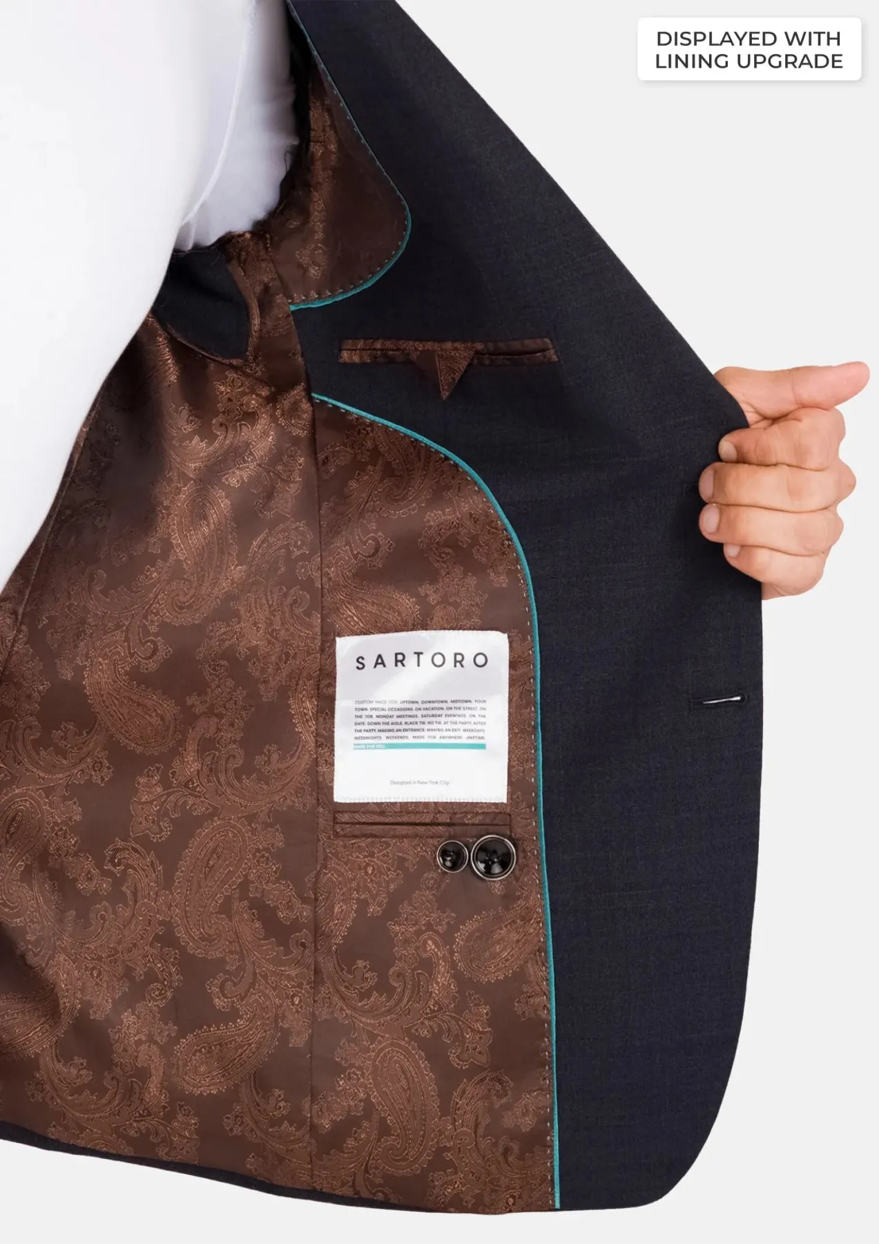 Charcoal Slate Astor Suit sold by Sartoro product image thumbnail 4
