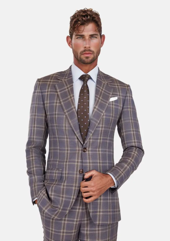 Cincinnati Lilac Checked Bamboo Suit sold by Sartoro