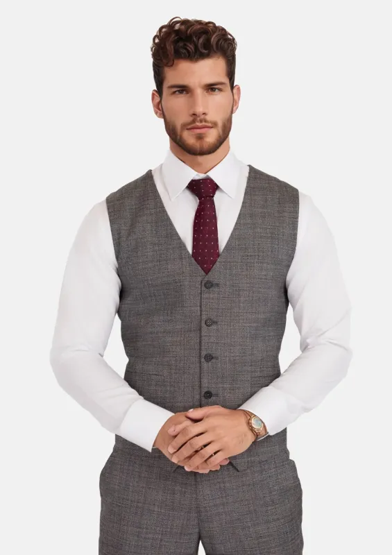 Nickel Grey Bamboo Vest sold by Sartoro