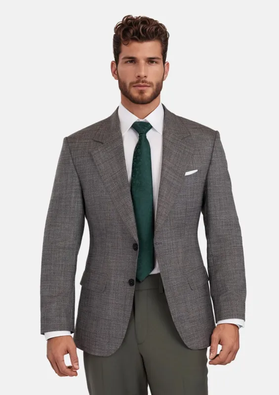 Nickel Grey Bamboo Ellis Jacket sold by Sartoro