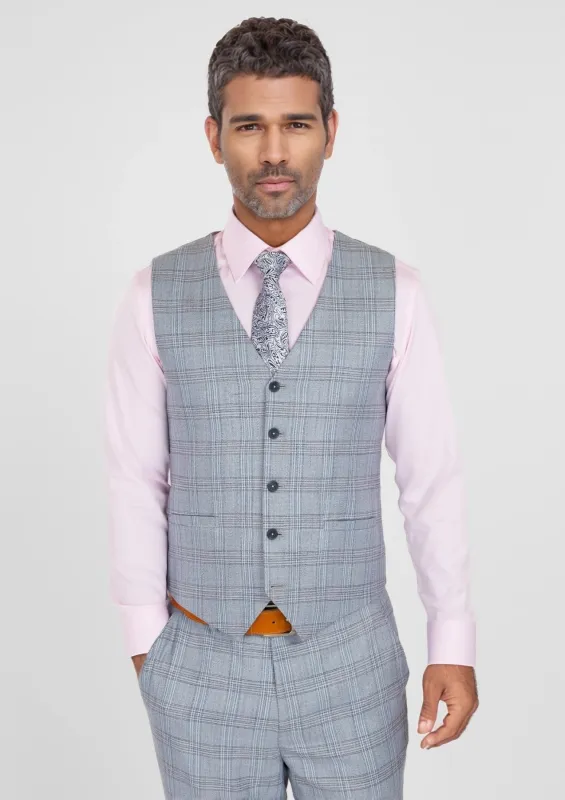 Polo Blue Glen Plaid Vest sold by Sartoro