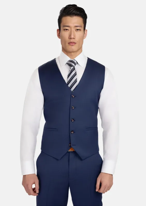 Royal Blue Performance Stretch Vest sold by Sartoro