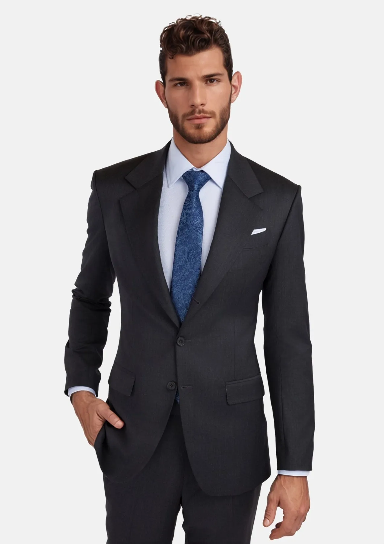 Charcoal Grey Performance Suit sold by Sartoro product image thumbnail 5