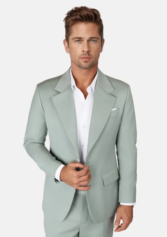 Jade Green Performance Wool Suit sold by Sartoro
