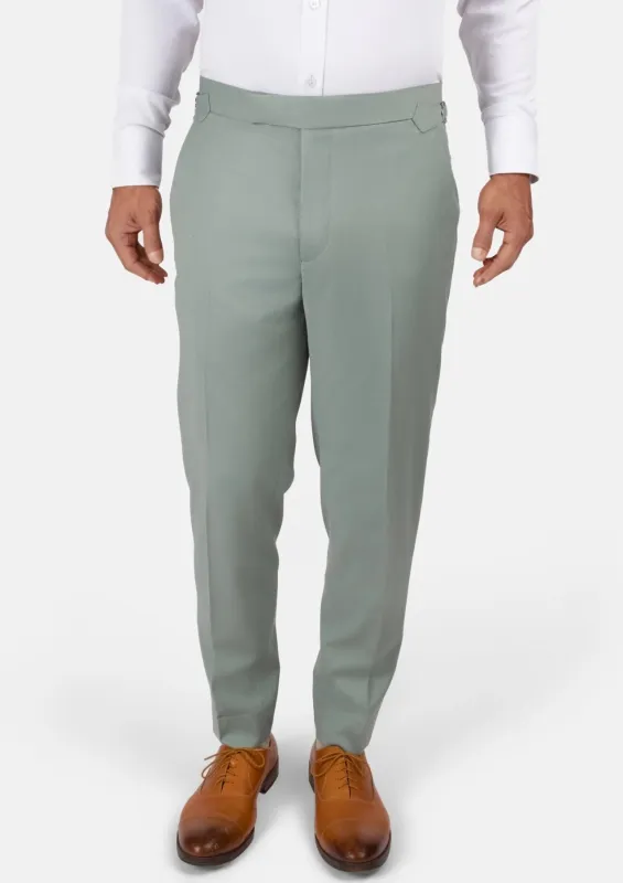 Jade Green Performance Wool Pants sold by Sartoro