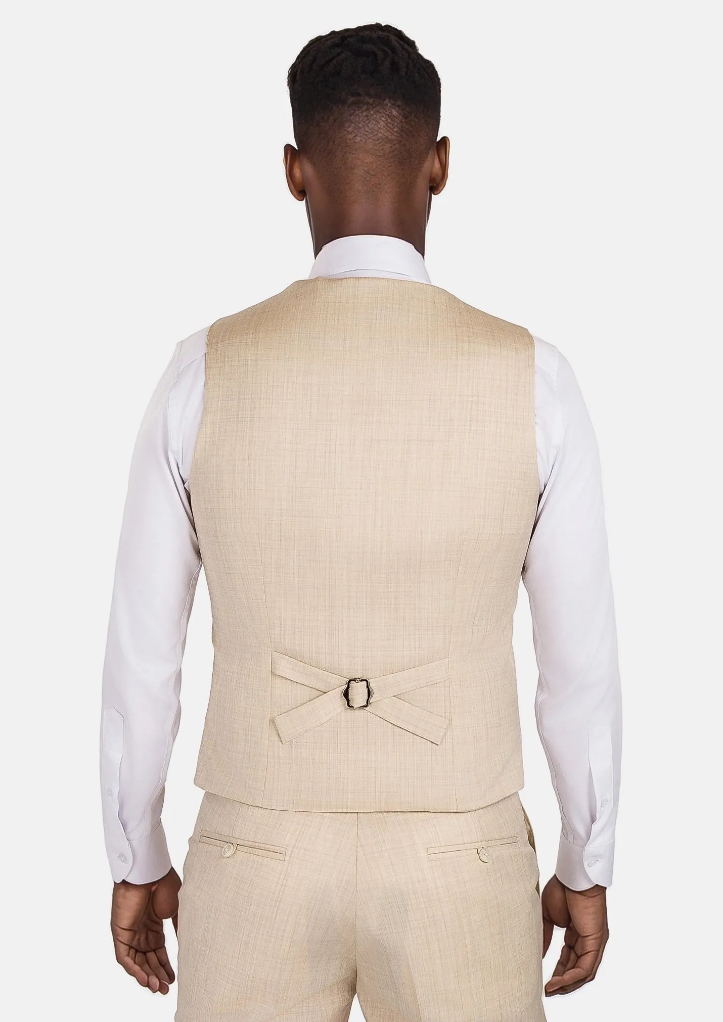 Sand Performance Stretch Vest sold by Sartoro product image thumbnail 4