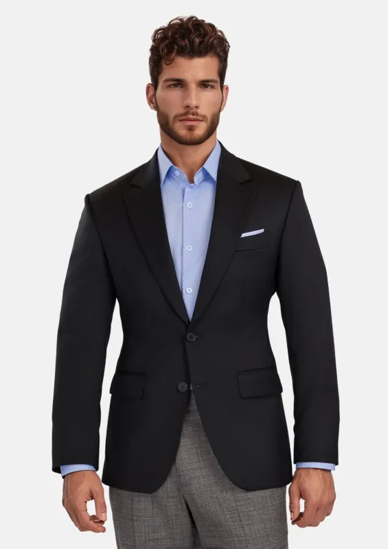 Jet Black Performance Stretch Jacket sold by Sartoro