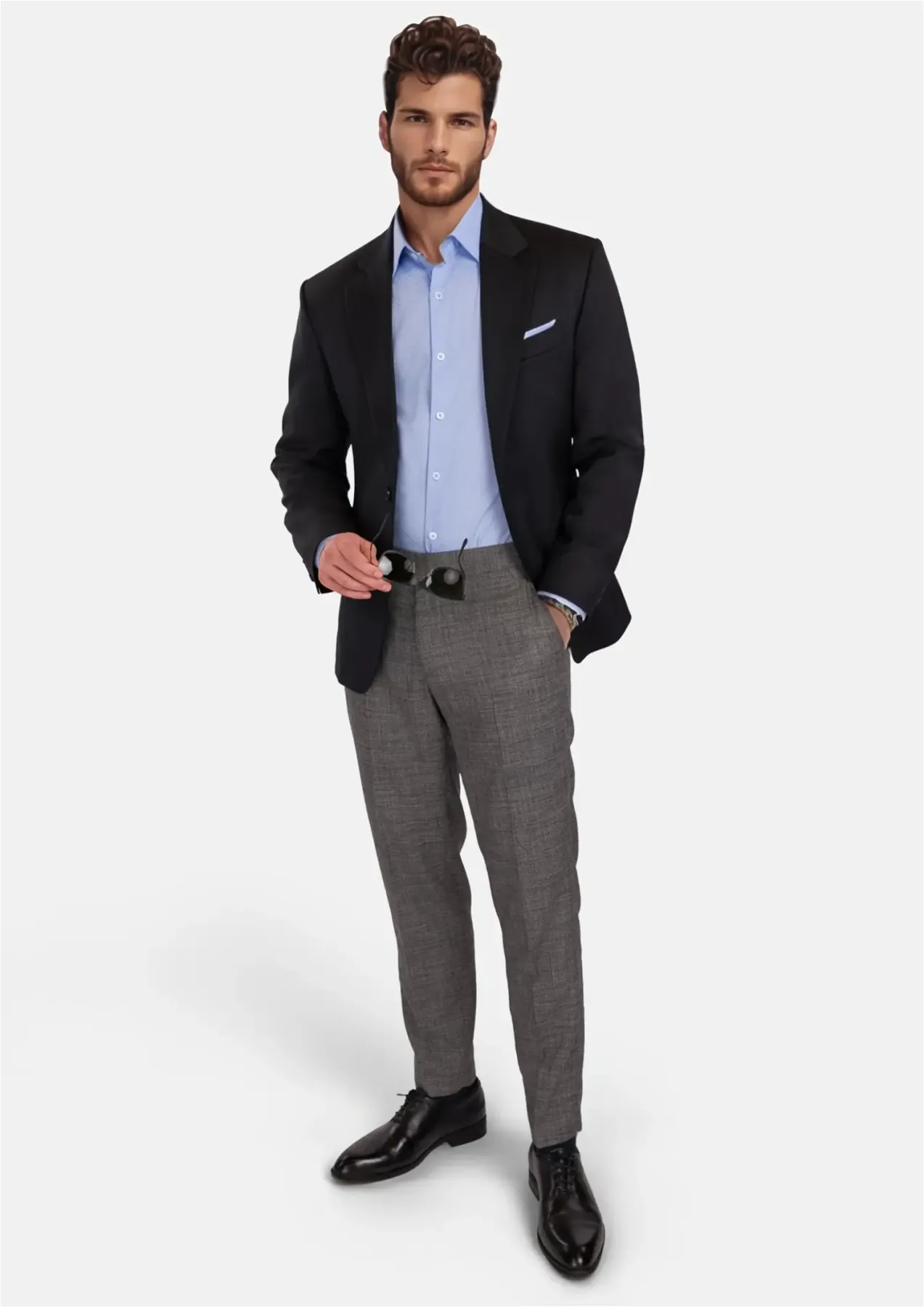 Jet Black Performance Stretch Jacket sold by Sartoro product image thumbnail 5