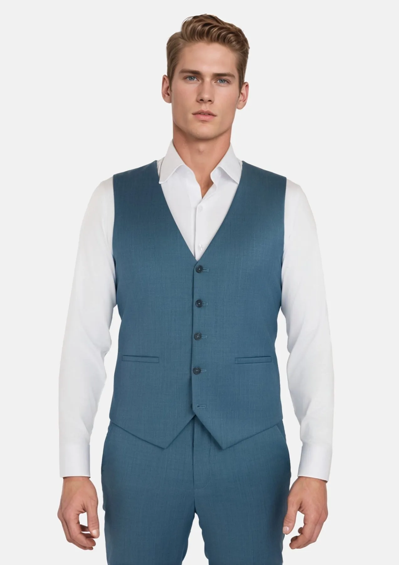 Olympic Blue Performance Stretch Vest sold by Sartoro