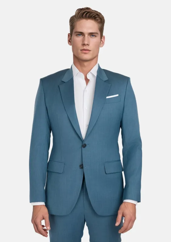 Olympic Blue Performance Stretch Suit sold by Sartoro