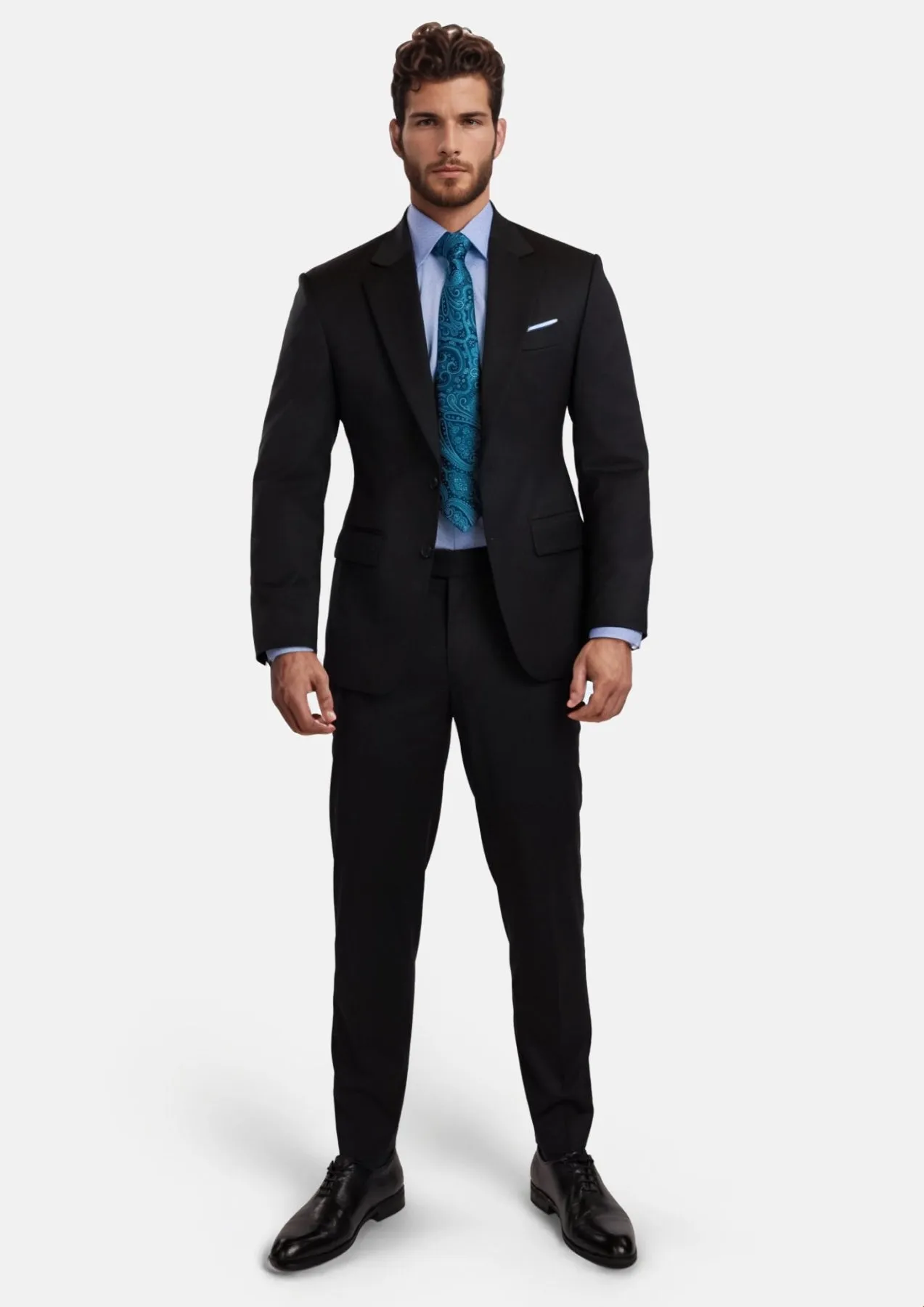 Jet Black Performance Suit sold by Sartoro product image thumbnail 5