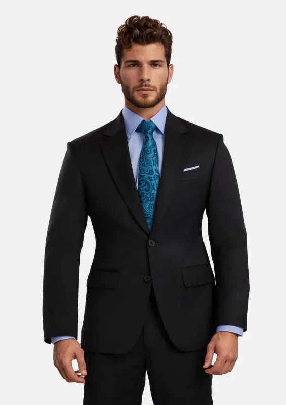 Jet Black Performance Suit made by Sartoro